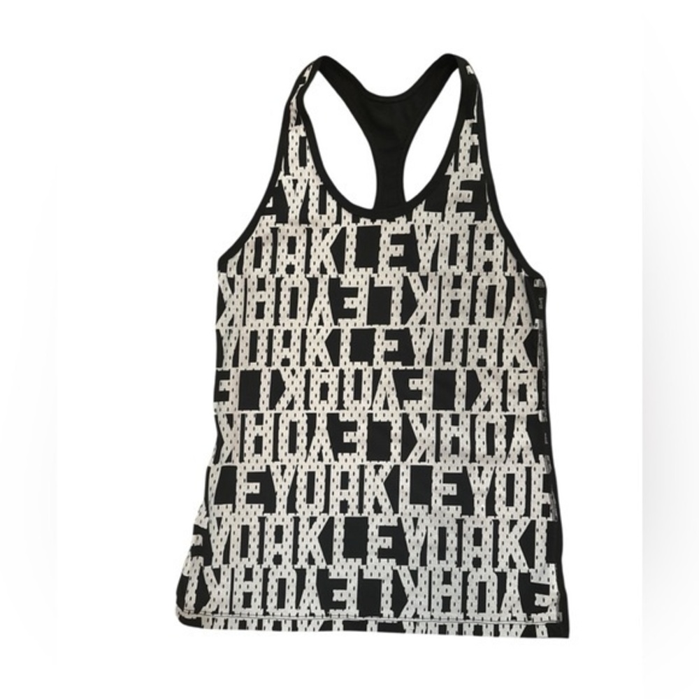 Oakley Black & Grey Graphic Racerback Workout Gym Casual Tank Top NWOT Size SML